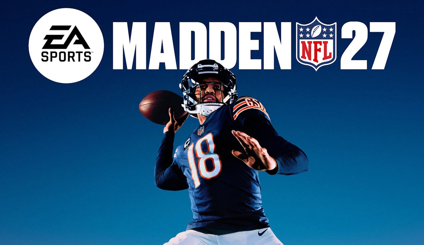 Caleb Williams, a nova estrela do Madden NFL 27: QB dos Bears faz história no game