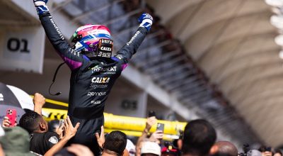 Stock Car: Dia de festa, celebra Salas apÃ³s vitÃ³ria em Interlagos