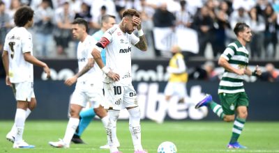Neymar passa por controle de carga no Santos - Raul Baretta/Divulgação/Santos FC