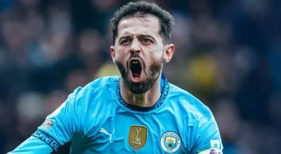 Bernardo Silva em ação (Foto: Divulgação-Manchester City)