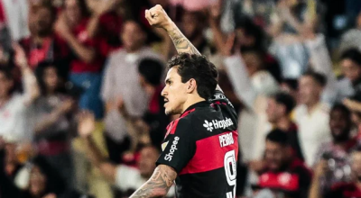 Pedro comemora gol pelo Flamengo – Divulgação / Flamengo