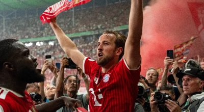 Harry Kane decidiu a final da Copa da Alemanha – Foto: Divulgação / FC Bayern