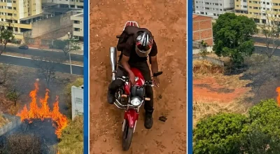 motociclista-suspeito-de-provocar-incendios-em-goiania-acabou-preso-apos-ser-filmado-por-moradores-fotomontagem-reproducao-redes-sociais