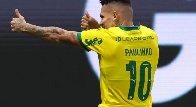 Paulinho fez o gol da vitória do Palmeiras sobre a Chapecoense (Reprodução/X/Palmeiras)